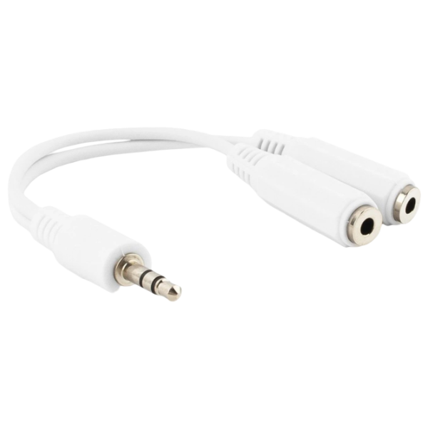 Аудио кабель Cablexpert 3.5 mm + 3.5 mm 0.1 м / Белый photo 1