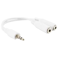 Аудио кабель Cablexpert 3.5 mm + 3.5 mm 0.1 м / Белый