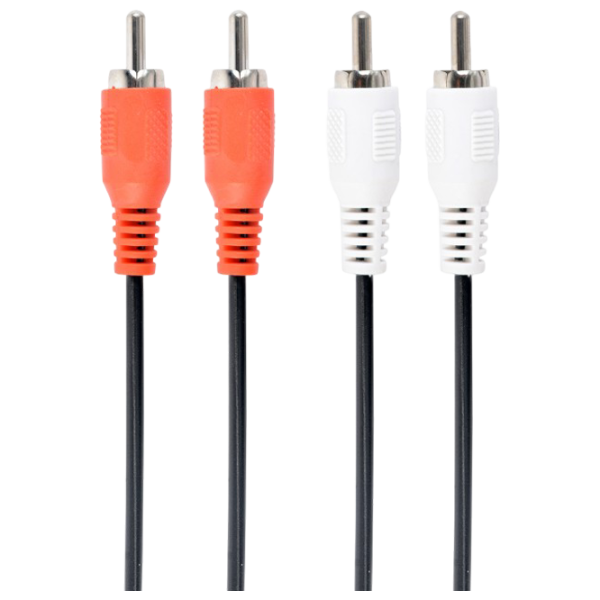 Cablu audio Gembird RCA + RCA 1.8 m / Black photo 1