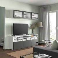 Гостиная Ikea Besta/Lappviken/Fallsvik Модульная / White photo 6