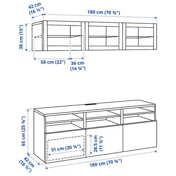 Living Ikea Besta/Lappviken/Fallsvik Modulară / White photo 7 Living Ikea Besta/Lappviken/Fallsvik Modulară / White photo 7