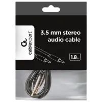 Аудио кабель Cablexpert 3.5 mm + 3.5 mm 1.8 м / Черный photo 2