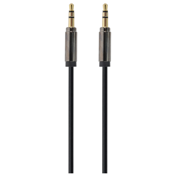 Cablu audio Cablexpert 3.5 mm + 3.5 mm 1 m / Black photo 1