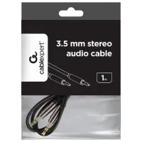 Аудио кабель Cablexpert 3.5 mm + 3.5 mm 1 м / Черный photo 4