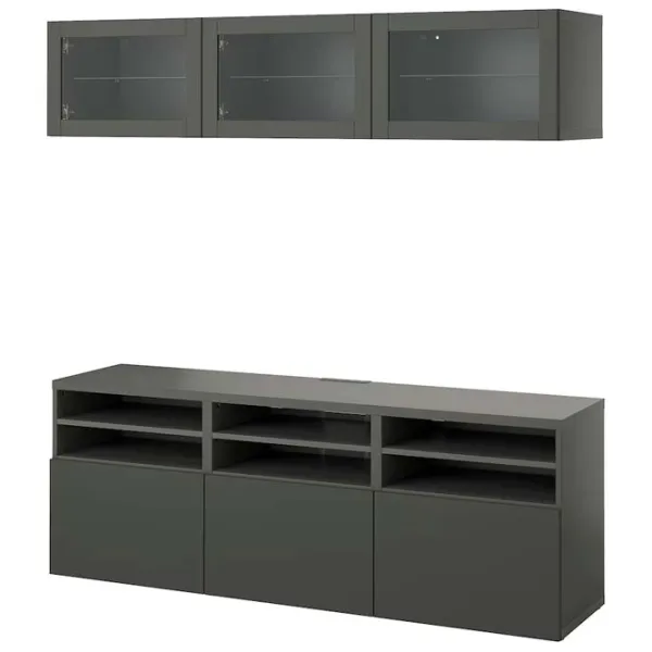 Гостиная Ikea Besta Модульная / Dark grey photo 1