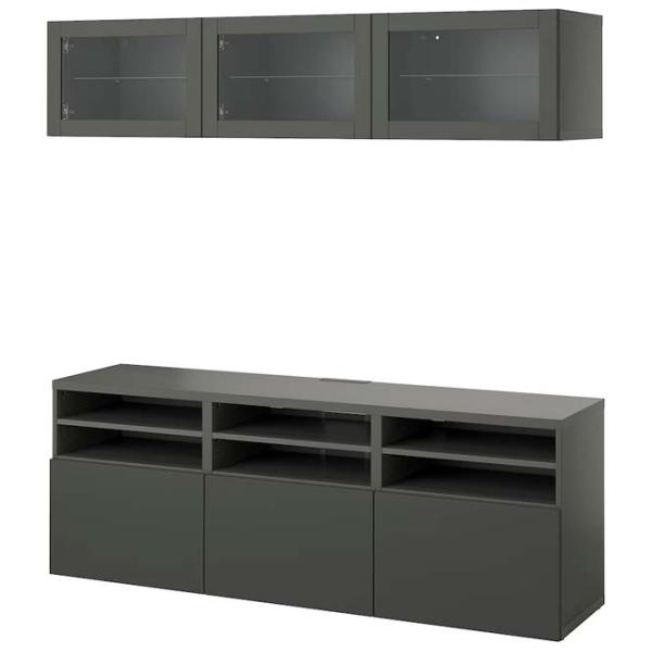 Гостиная Ikea Besta Модульная / Dark grey photo 1