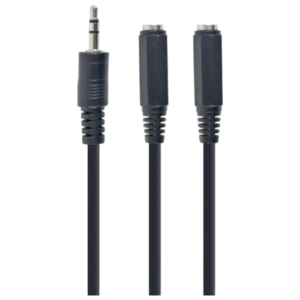 Cablu audio Cablexpert 3.5 mm + 3.5 mm 0.12 m / Black photo 1 Cablu audio Cablexpert 3.5 mm + 3.5 mm 0.12 m / Black photo 1