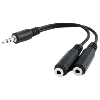 Аудио кабель Cablexpert 3.5 mm + 3.5 mm 0.12 м / Черный photo 2