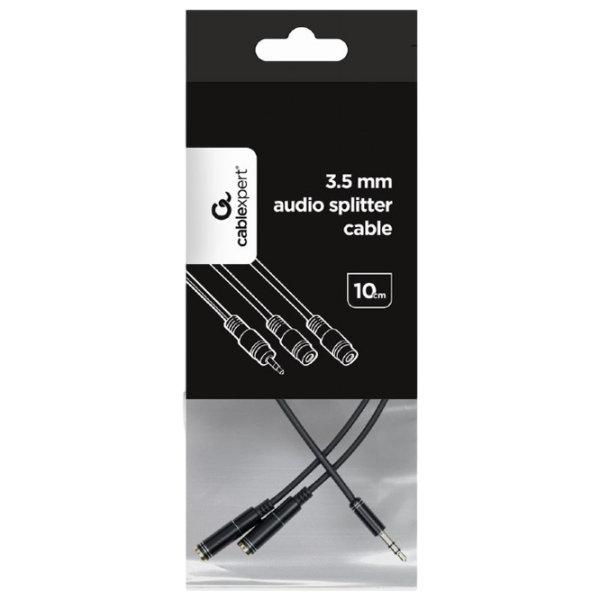 Cablu audio Cablexpert 3.5 mm + 3.5 mm 0.12 m / Black photo 4 Cablu audio Cablexpert 3.5 mm + 3.5 mm 0.12 m / Black photo 4