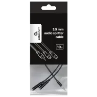 Аудио кабель Cablexpert 3.5 mm + 3.5 mm 0.12 м / Черный photo 4