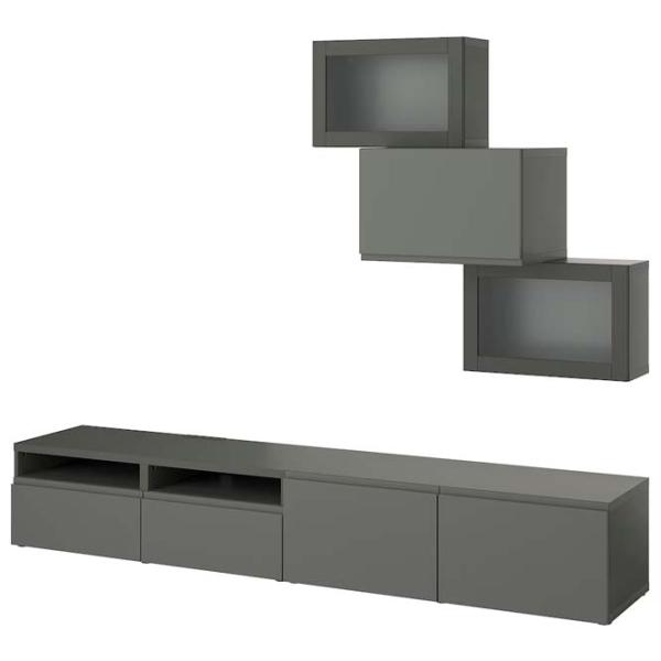 Living Ikea Besta Modulară / Dark grey photo 1 Living Ikea Besta Modulară / Dark grey photo 1