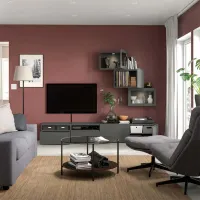 Living Ikea Besta Modulară / Dark grey photo 2