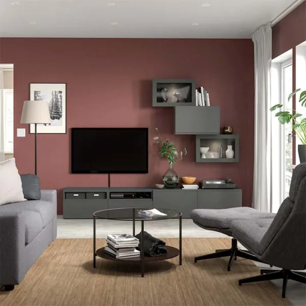 Living Ikea Besta Modulară / Dark grey photo 3 Living Ikea Besta Modulară / Dark grey photo 3