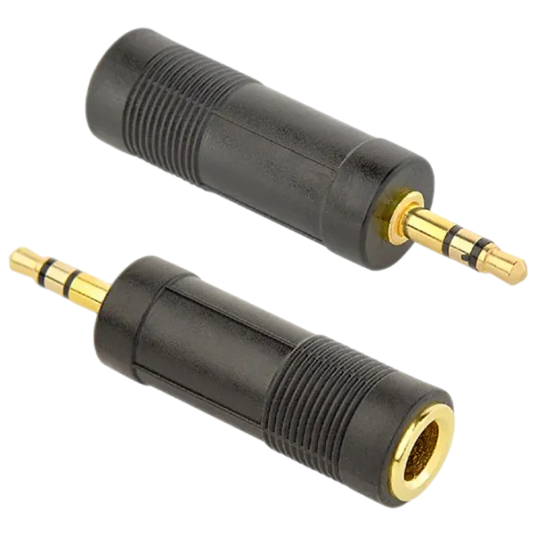 Адаптер Cablexpert A-6.35F-3.5M  / Черный photo 1