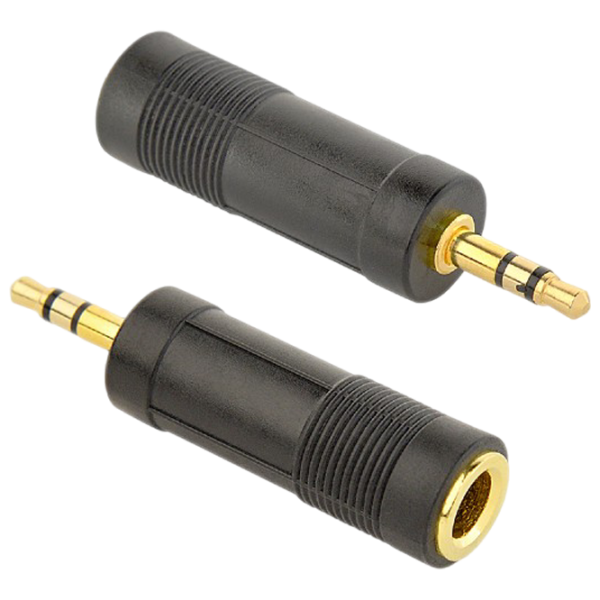 Адаптер Cablexpert A-6.35F-3.5M  / Черный photo 1