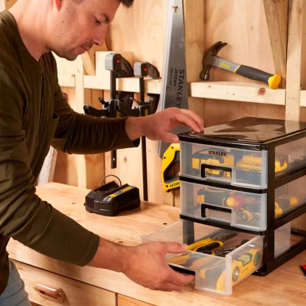 Ящик органайзер Stanley STST40712-1 1 лист Пластик photo 3 Ящик органайзер Stanley STST40712-1 1 лист Пластик photo 3