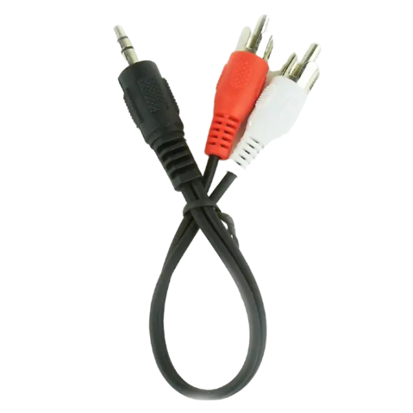 Cablu audio Cablexpert 3.5 mm + RCA 0.2 m / Black photo 2