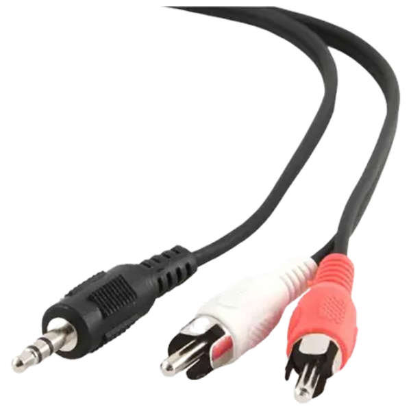 Cablu audio Cablexpert 3.5 mm + RCA 0.2 m / Black photo 3