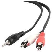 Аудио кабель Cablexpert 3.5 mm + RCA 0.2 м / Черный photo 3