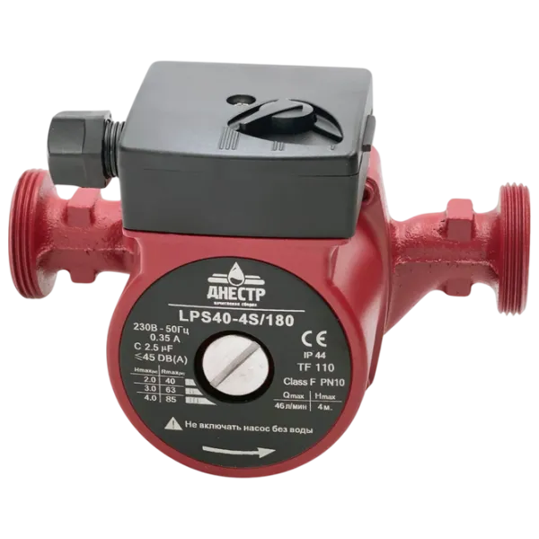 Pompă de circulație Dnestr MPN LPS40-4S/180 Metal / Red photo 1