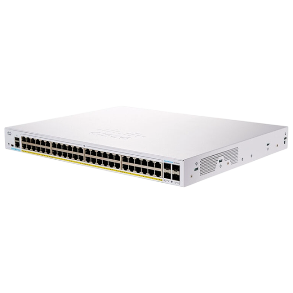 Коммутатор Cisco CBS350-48FP-4X Светло Серый photo 1