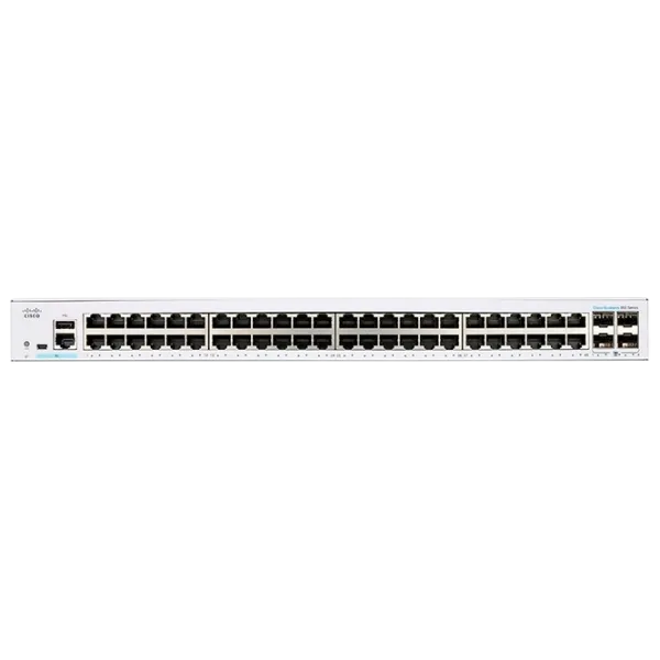 Коммутатор Cisco CBS350-48FP-4X Светло Серый photo 2