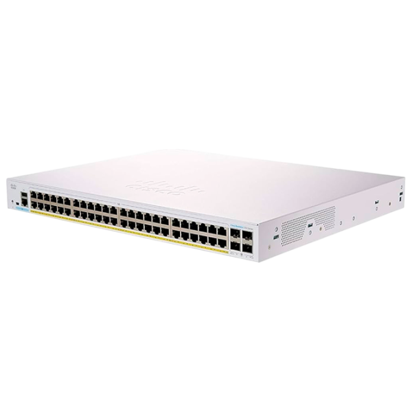 Коммутатор Cisco CBS350-48P-4X Светло Серый photo 1