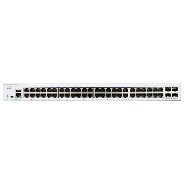 Коммутатор Cisco CBS350-48P-4X Светло Серый photo 2