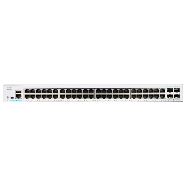 Коммутатор Cisco CBS350-48P-4X Светло Серый photo 2