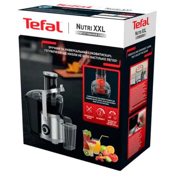 Storcator de fructe Tefal ZE660D10 Centrifugă / 1000 W / Silver Black photo 7