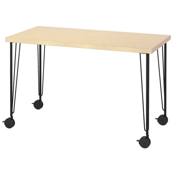 Masă de birou Ikea Mittcirkel/Krille PAL/ Stejar Sonoma photo 1 Masă de birou Ikea Mittcirkel/Krille PAL/ Stejar Sonoma photo 1