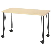 Masă de birou Ikea Mittcirkel/Krille PAL/ Stejar Sonoma