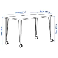 Masă de birou Ikea Mittcirkel/Krille PAL/ Stejar Sonoma photo 4