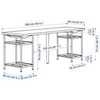 Masă de birou Ikea Lagkapten/Spand PAL/ White photo 7