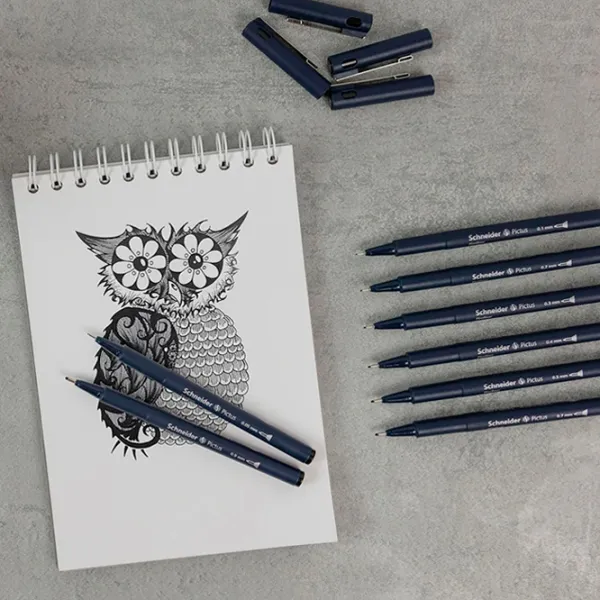Set de pixuri Schneider Fineliner Pictus Cantitatea în set - 8 photo 2