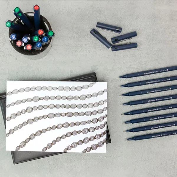 Set de pixuri Schneider Fineliner Pictus Cantitatea în set - 8 photo 4