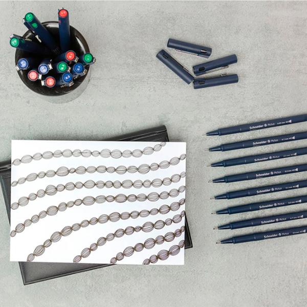 Set de pixuri Schneider Fineliner Pictus Cantitatea în set - 8 photo 4