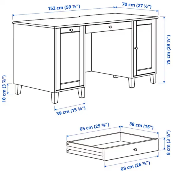 Офисный стол Ikea Idanas ДСП/ Коричневый photo 7