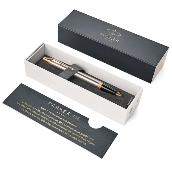 Pix cu bilă Parker IM Royal Standard Brushed Metal GT Cantitatea în set - 1 photo 3