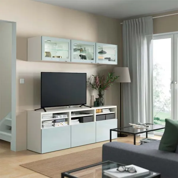 Гостиная Ikea Besta Модульная / White photo 3 Гостиная Ikea Besta Модульная / White photo 3