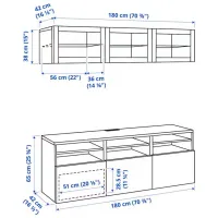 Гостиная Ikea Besta Модульная / White photo 8