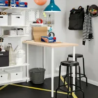 Masă de birou Ikea Mittcirkel/Olov PAL/ Stejar Sonoma photo 3