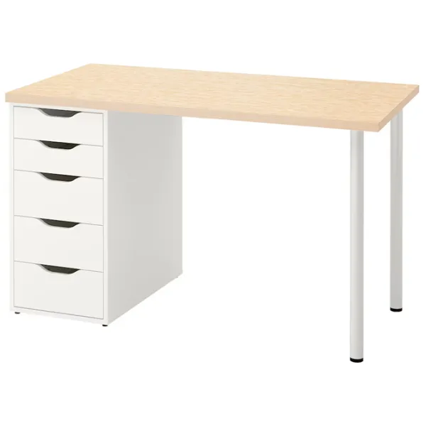 Masă de birou Ikea Mittcirkel/Alex MDF/ Stejar Sonoma photo 1 Masă de birou Ikea Mittcirkel/Alex MDF/ Stejar Sonoma photo 1
