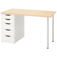 Masă de birou Ikea Mittcirkel/Alex MDF/ Stejar Sonoma