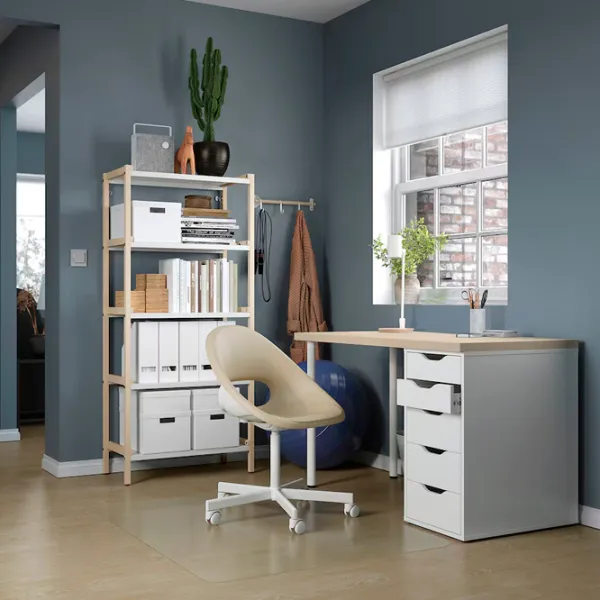 Masă de birou Ikea Mittcirkel/Alex MDF/ Stejar Sonoma photo 2 Masă de birou Ikea Mittcirkel/Alex MDF/ Stejar Sonoma photo 2