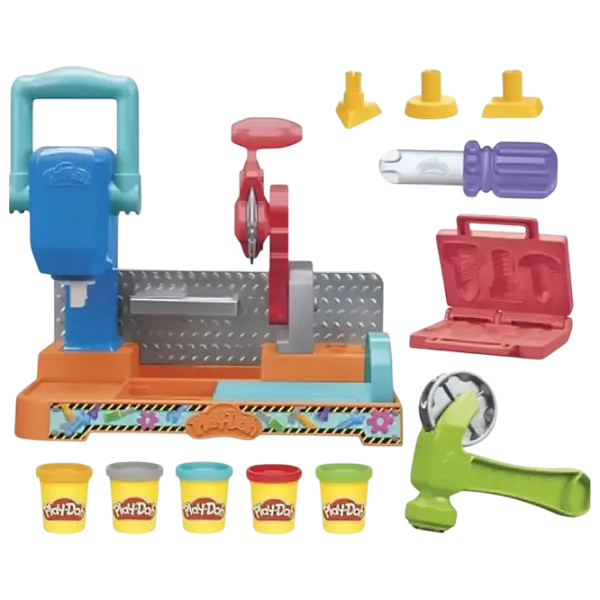 Настольная игра Hasbro Play-Doh Stamp & Saw Tool Bench  3+/ Развитие photo 1