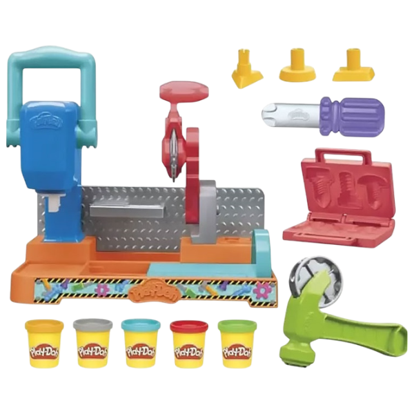 Настольная игра Hasbro Play-Doh Stamp & Saw Tool Bench  3+/ Развитие photo 1