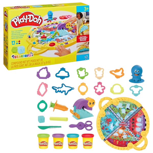 Настольная игра Hasbro Play-Doh Fold N Go Playmat  3+/ Развитие photo 1
