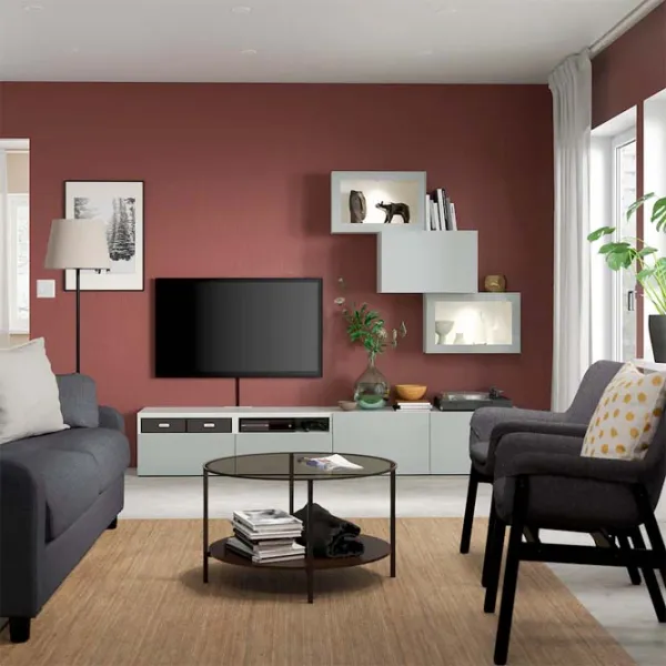 Гостиная Ikea Besta Модульная / White photo 3 Гостиная Ikea Besta Модульная / White photo 3