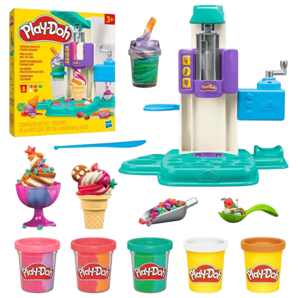 Настольная игра Hasbro Play-Doh Rainbow SwirlIice Cream 3+/ Развитие photo 1